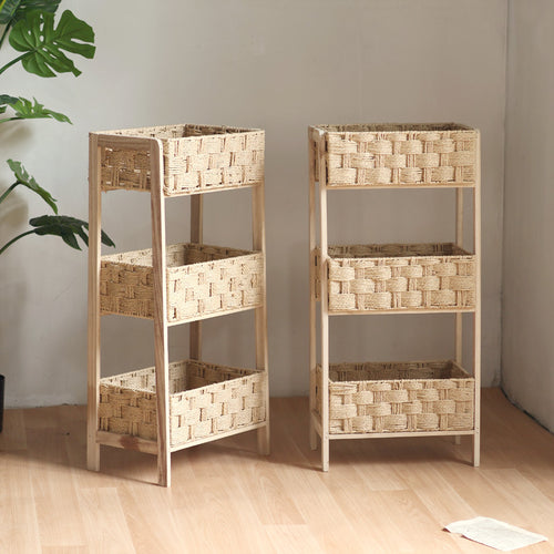 Beef Storage Tower with Woven Baskets Bowlift