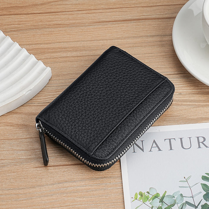 Minimalist Zippered Leather Wallet