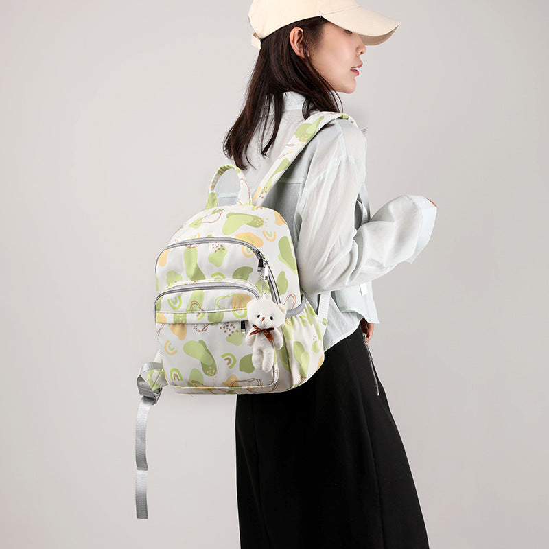 Trendy Abstract Pattern Backpack Bowlift