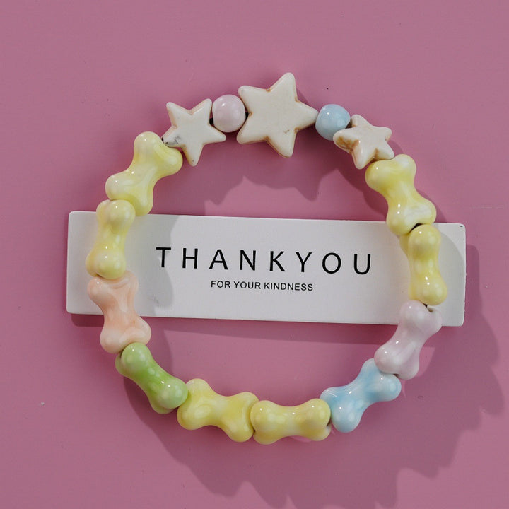 Heart-Shaped Beaded Bracelet Bowlift