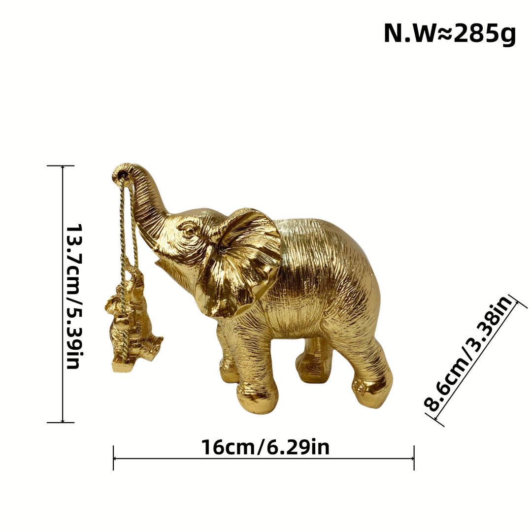 Decorative elephant figure with child Bowlift