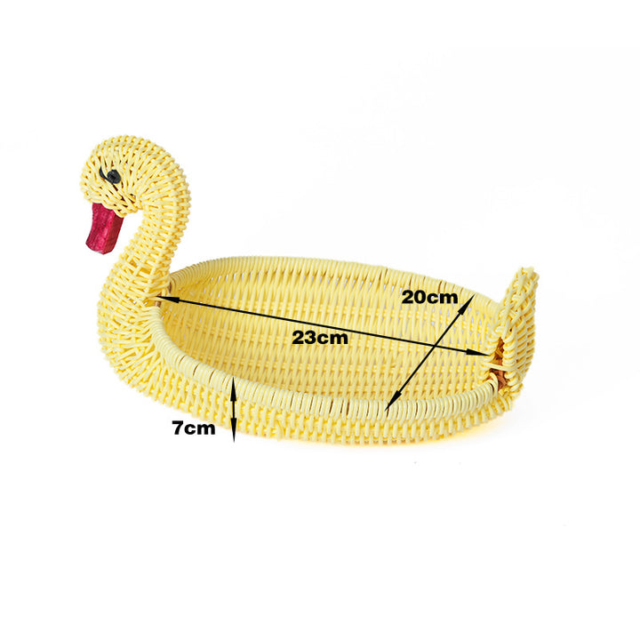 Decorative Wicker Duck Bowlift