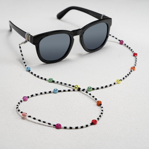 Colorful Smiley Beaded Eyewear Chain Bowlift