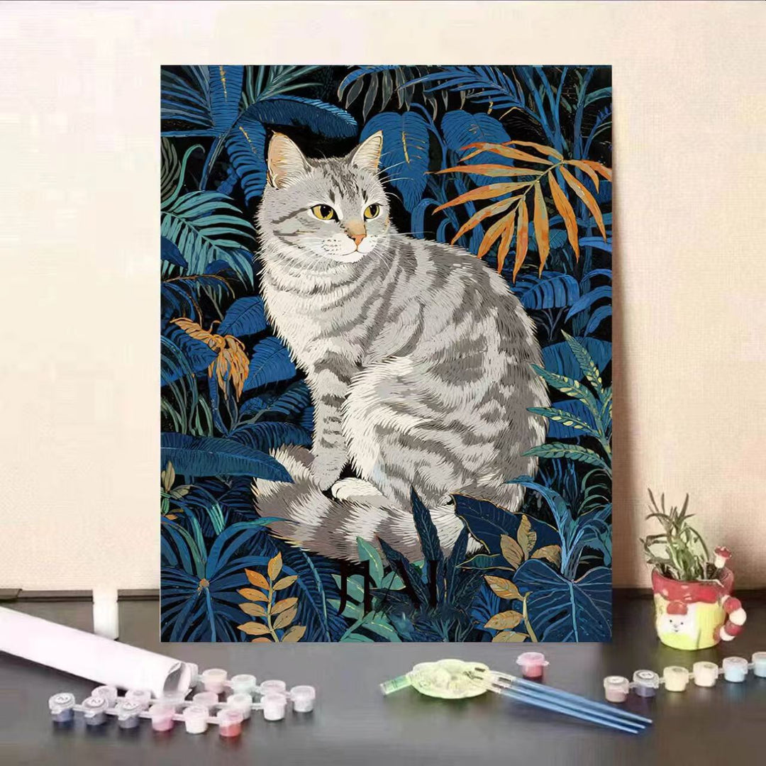 Cat-Themed Paint by Numbers Art Kit Bowlift