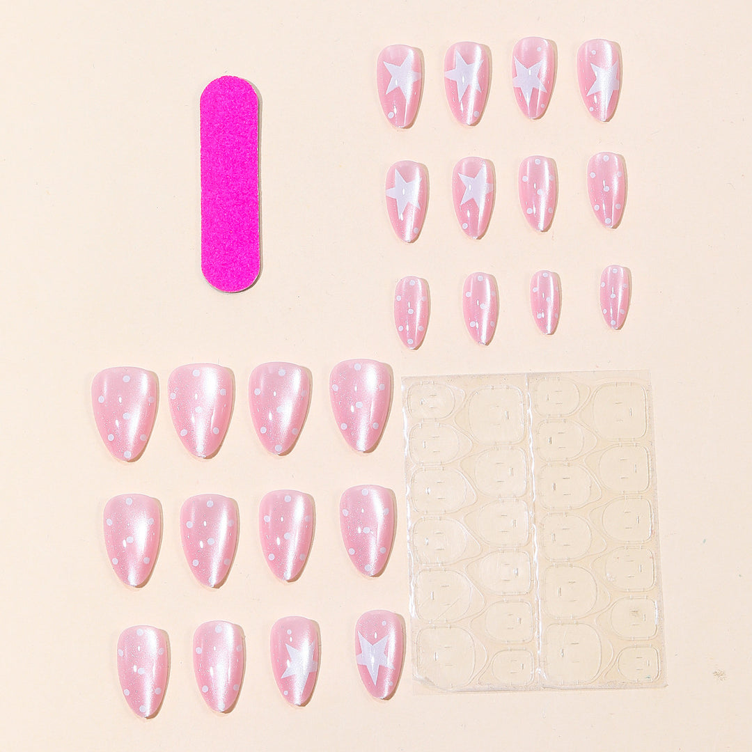 Starry Patterned Nail Art Bowlift