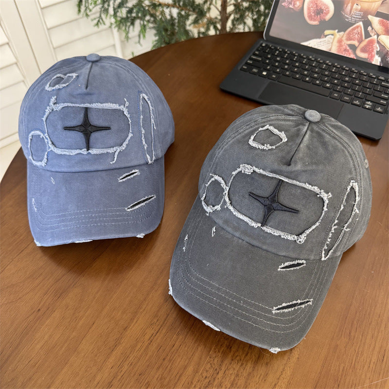 Men's Distressed Casual Baseball Cap Bowlift 1783922358