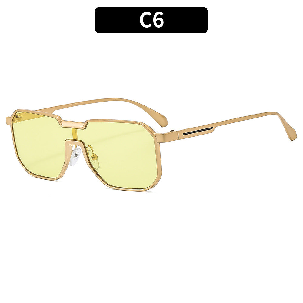 Modern Oversized Geometric Sunglasses