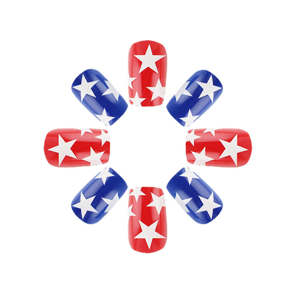Patriotic Themed Press-On Nails Bowlift