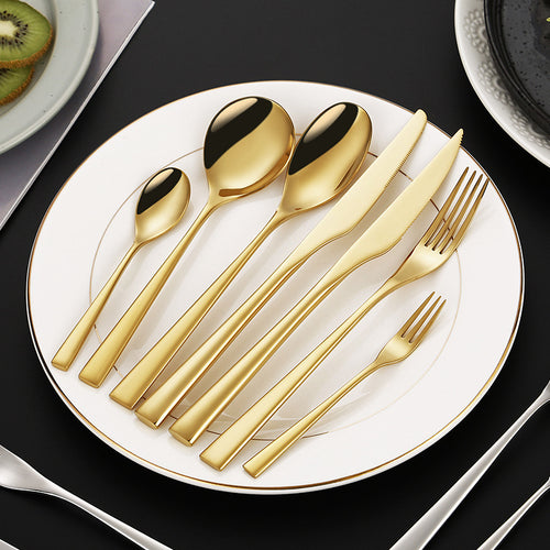 Elegant dessert knife with curved handle Bowlift