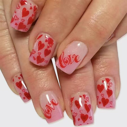 Love-Themed Press-On Nails Bowlift
