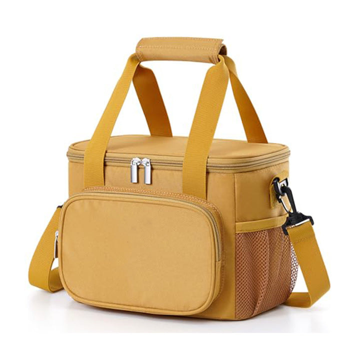 Insulated cooler bag with practical front pocket Bowlift
