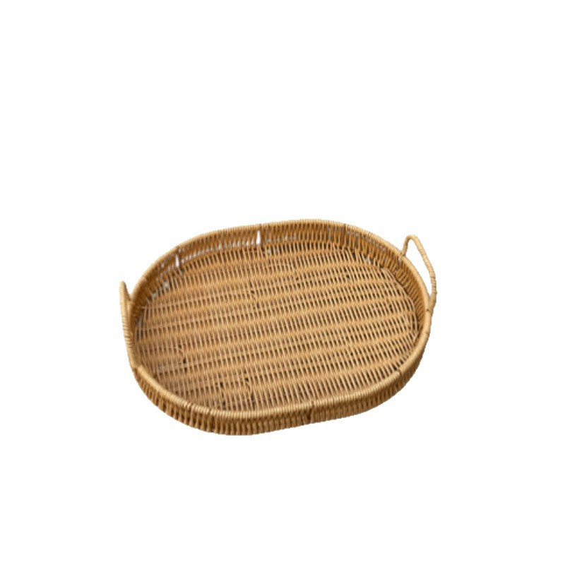 Natural Woven Serving Tray Bowlift