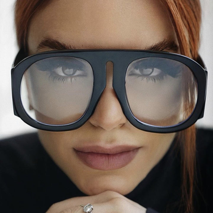 Women's trendy oversized sunglasses with fashionable gradient Bowlift