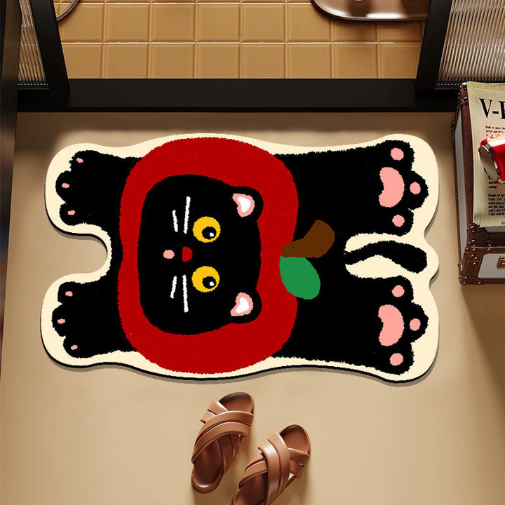 Playful Hamburger-Themed Bath Mat Bowlift