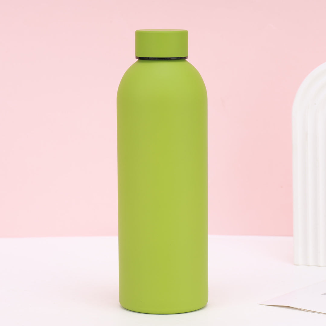 Unisex nan vacuum-insulated stainless steel drinking bottle with soft-touch surface and leak-proof screw cap Bowlift