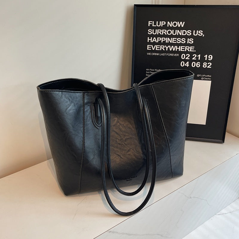 Premium Leather Tote Bag Bowlift