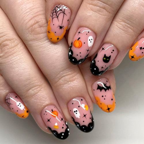 Halloween Themed Press-On Nail Set Bowlift 1788495966