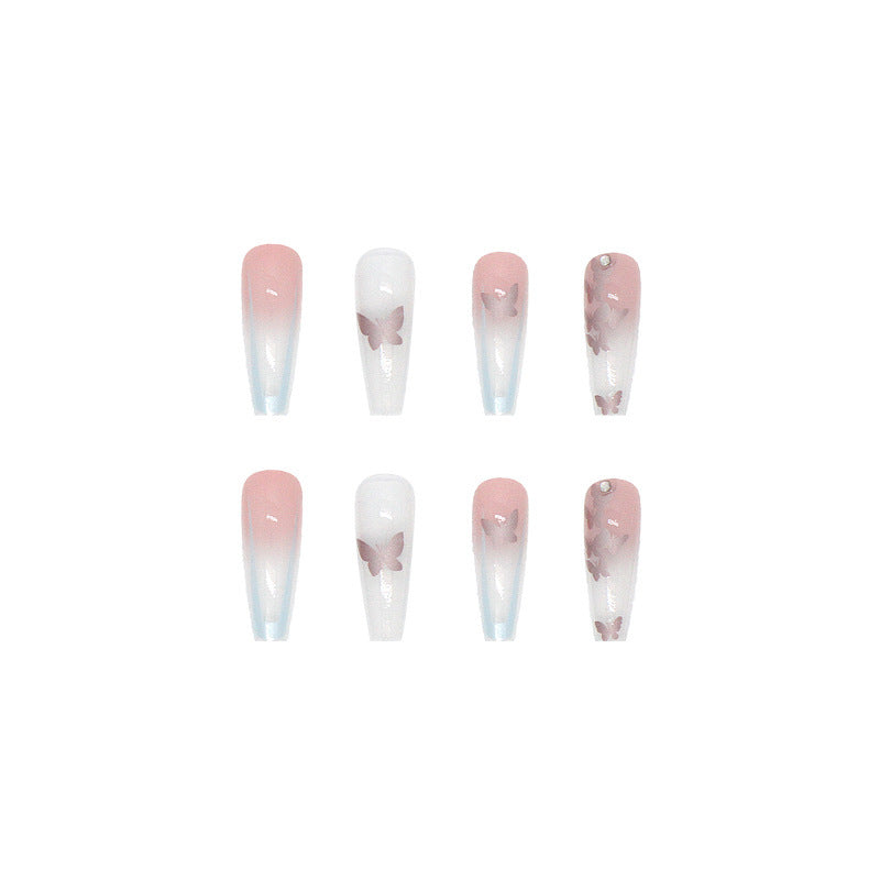 Nail art set with stylish butterfly decorations Bowlift
