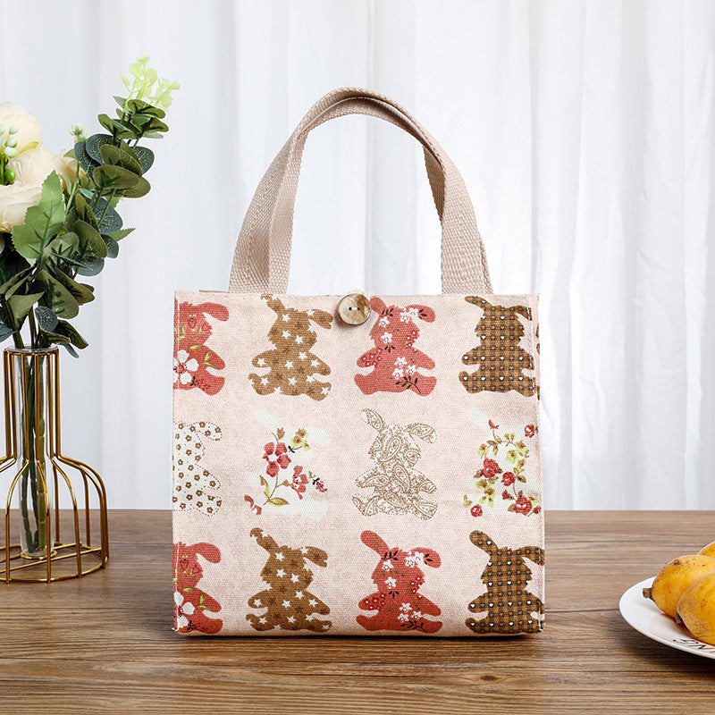 Cute Cat-Themed Storage Tote Bowlift