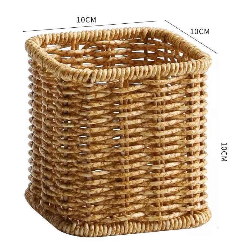 Handwoven Decorative Storage Bin Bowlift