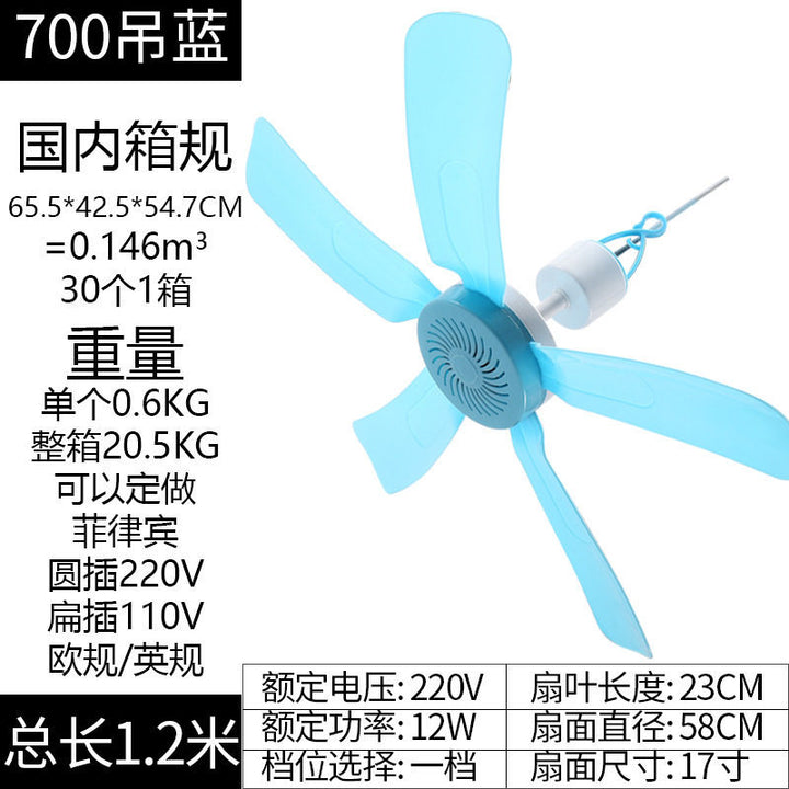 Unisex ceiling fan with energy-efficient 12W motor Bowlift