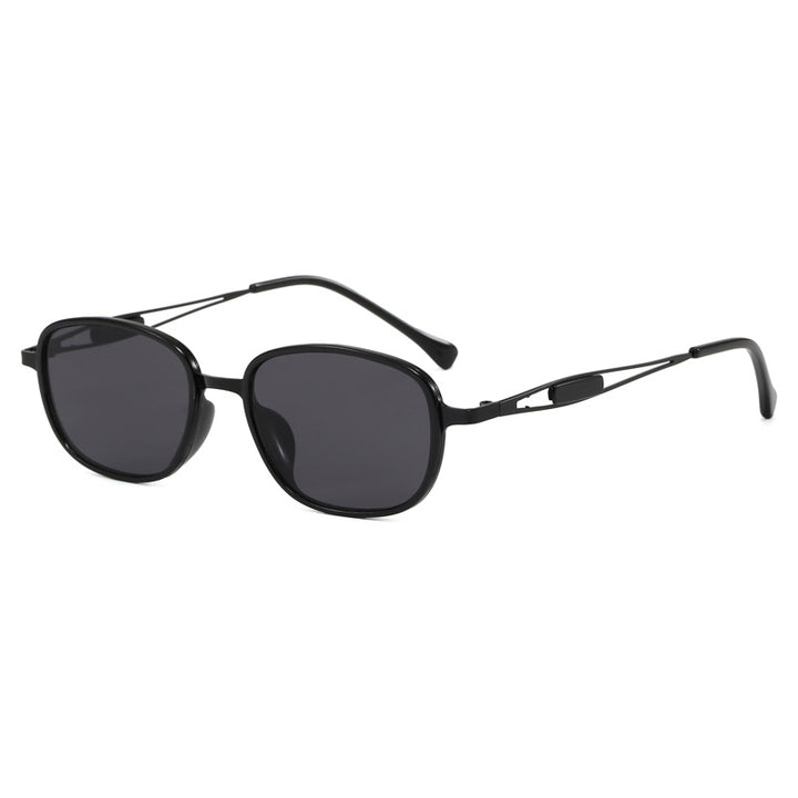 Fashionable sunglasses with square frame and slim metal frame Bowlift
