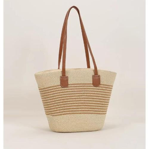 Trendy Woven Beach Bag Bowlift