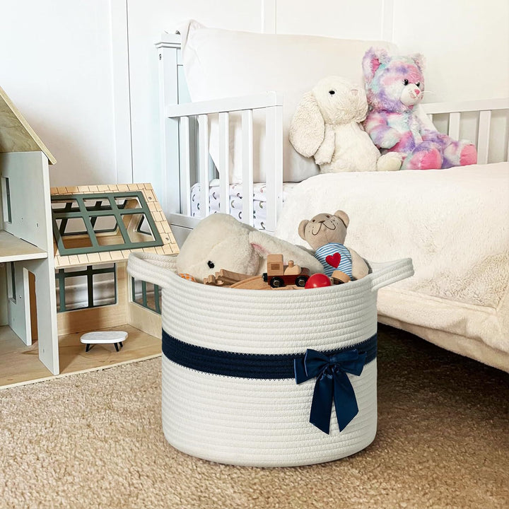 Women Decorative Storage Basket with Bow Accent Bowlift