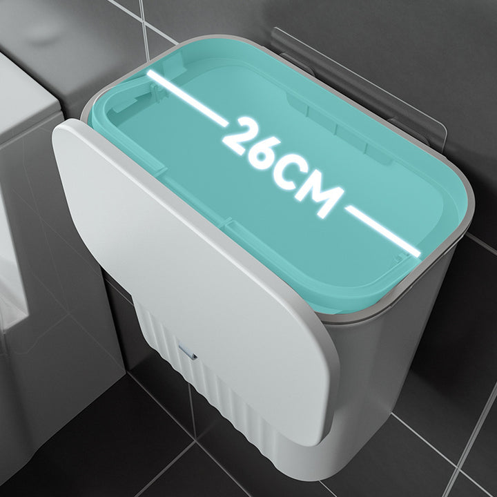 Compact Bathroom Trash Can Bowlift