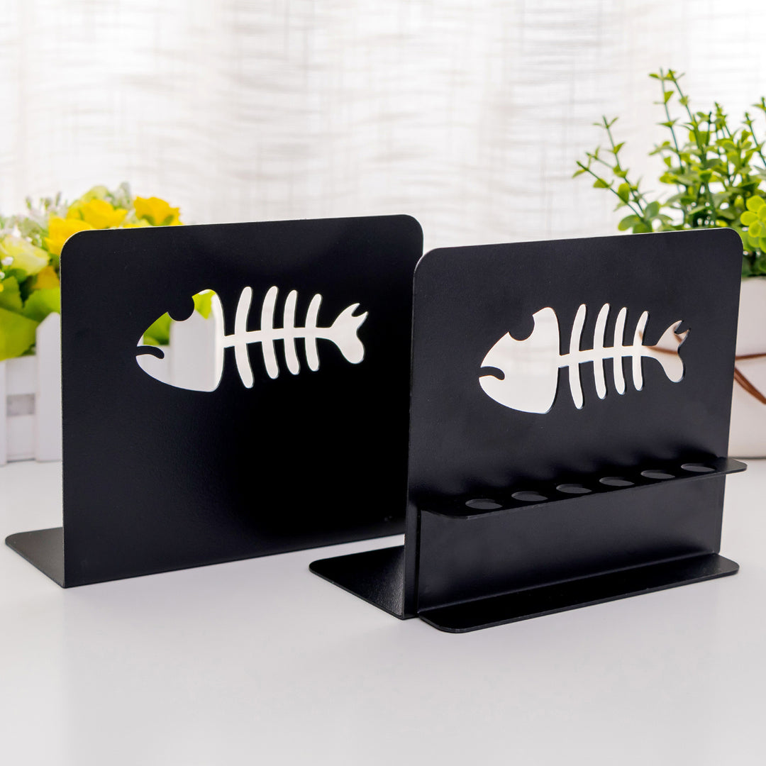 Artistic Fish-Themed Bookends