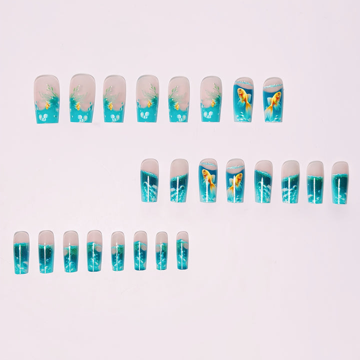 3D Fish Aquarium Nail Art Bowlift