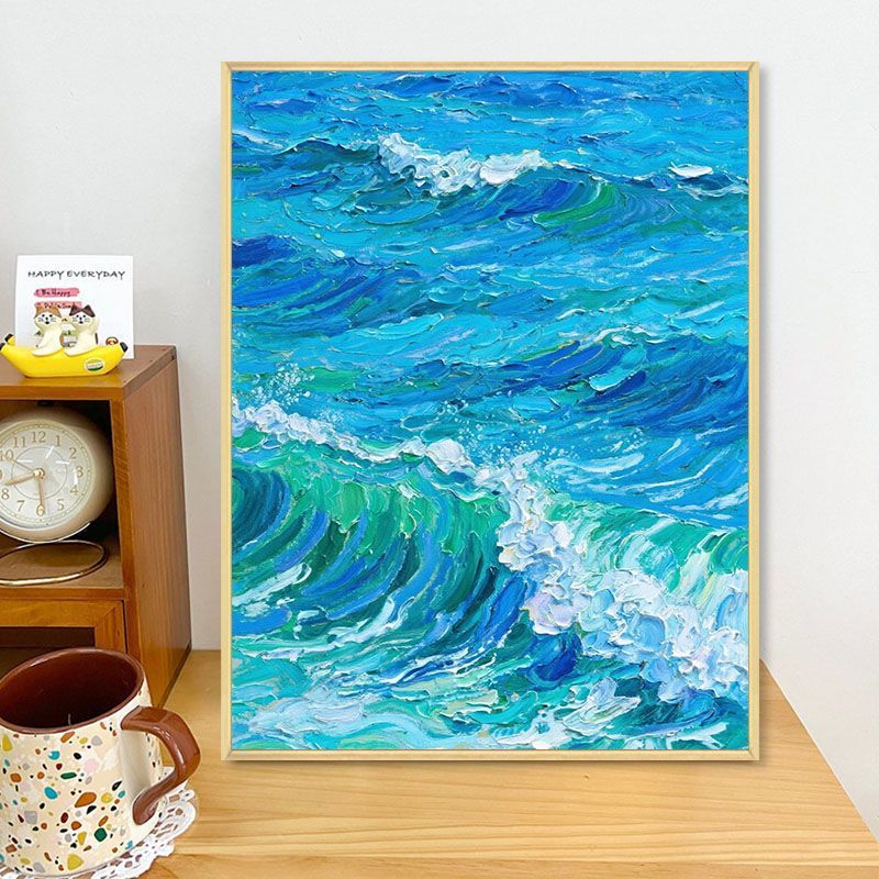 Coastal Wave Artwork Canvas Print Bowlift