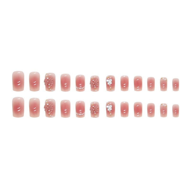 Artificial nails with perforated flower pattern Bowlift