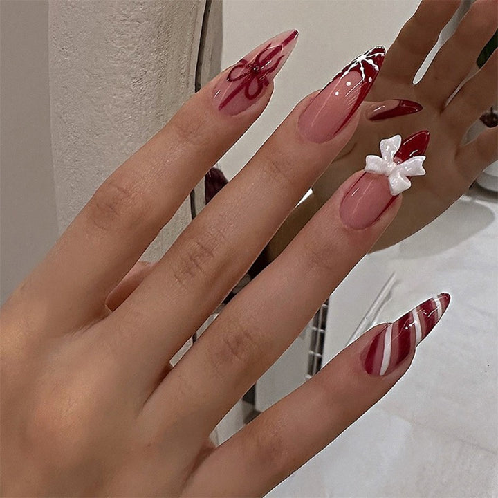 Gradient Style Press-On Nails with Closure Kit Bowlift