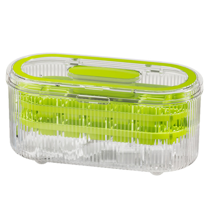 Ladies stackable ice cube tray with practical scoop and airtight lid Bowlift