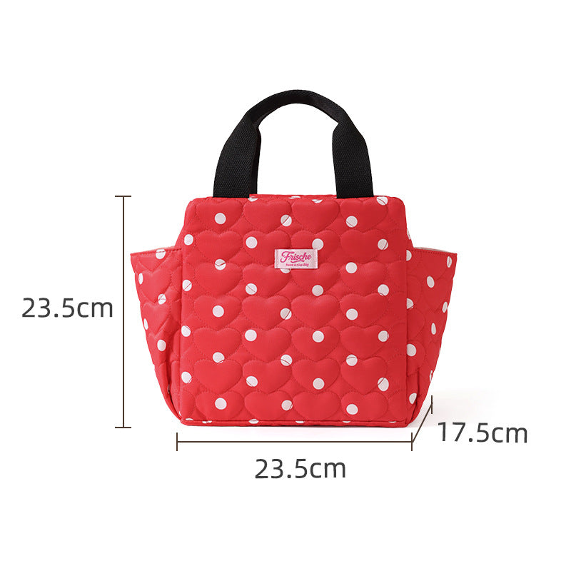 Quilted Floral Lunch Tote Bowlift