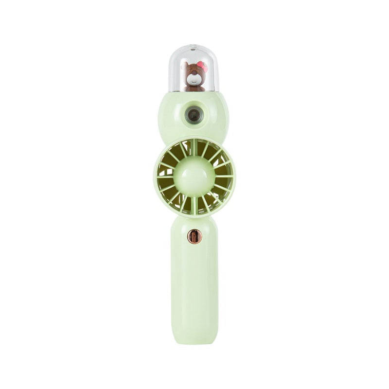 Adorable Cartoon-Themed Handheld Fan Bowlift