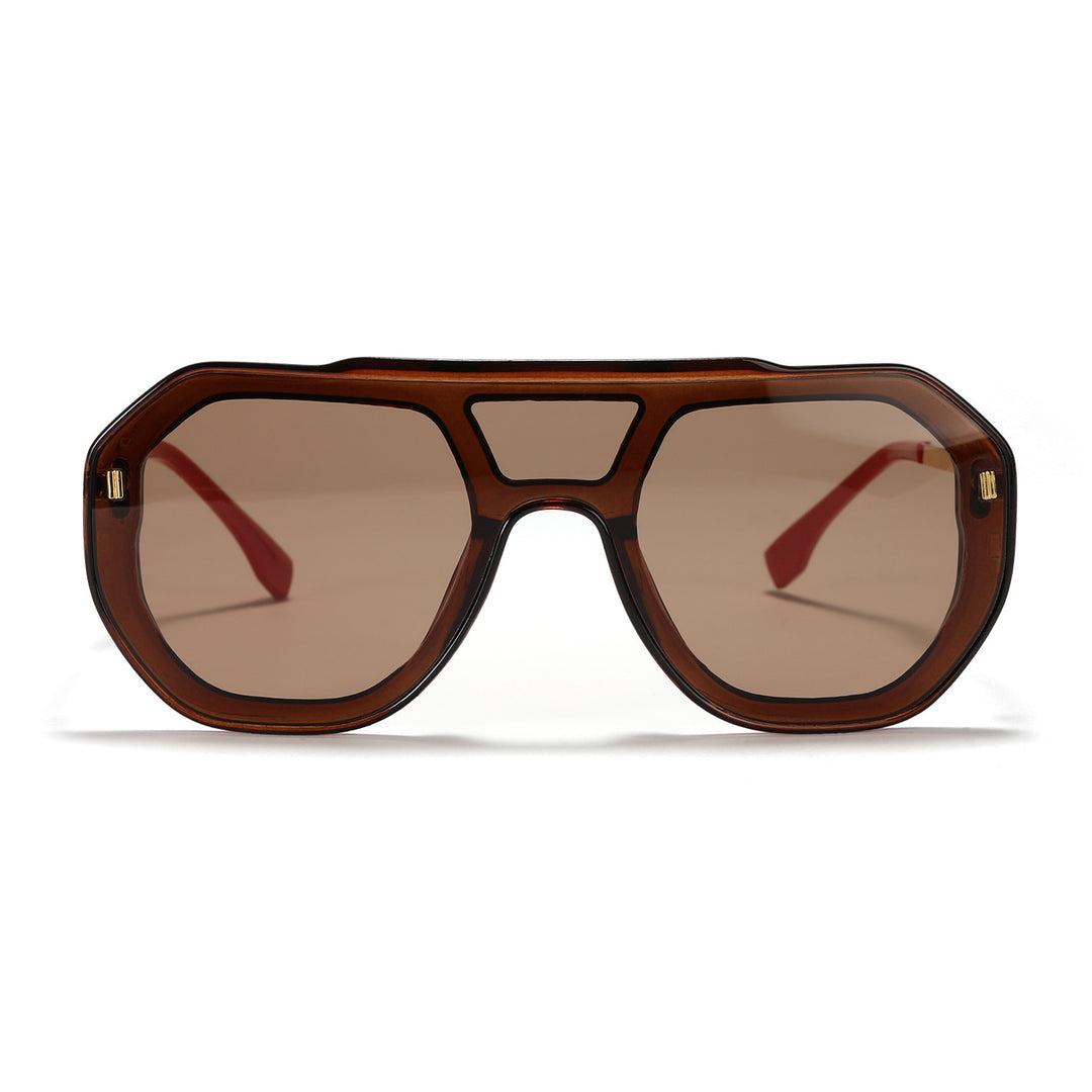 Women oversized geometric sunglasses with elegant frame Bowlift
