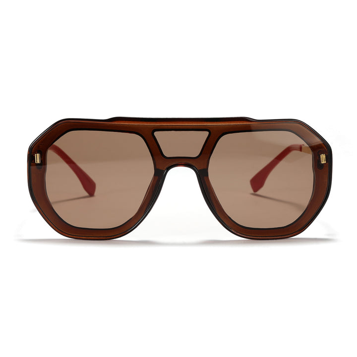 Women oversized geometric sunglasses with elegant frame Bowlift
