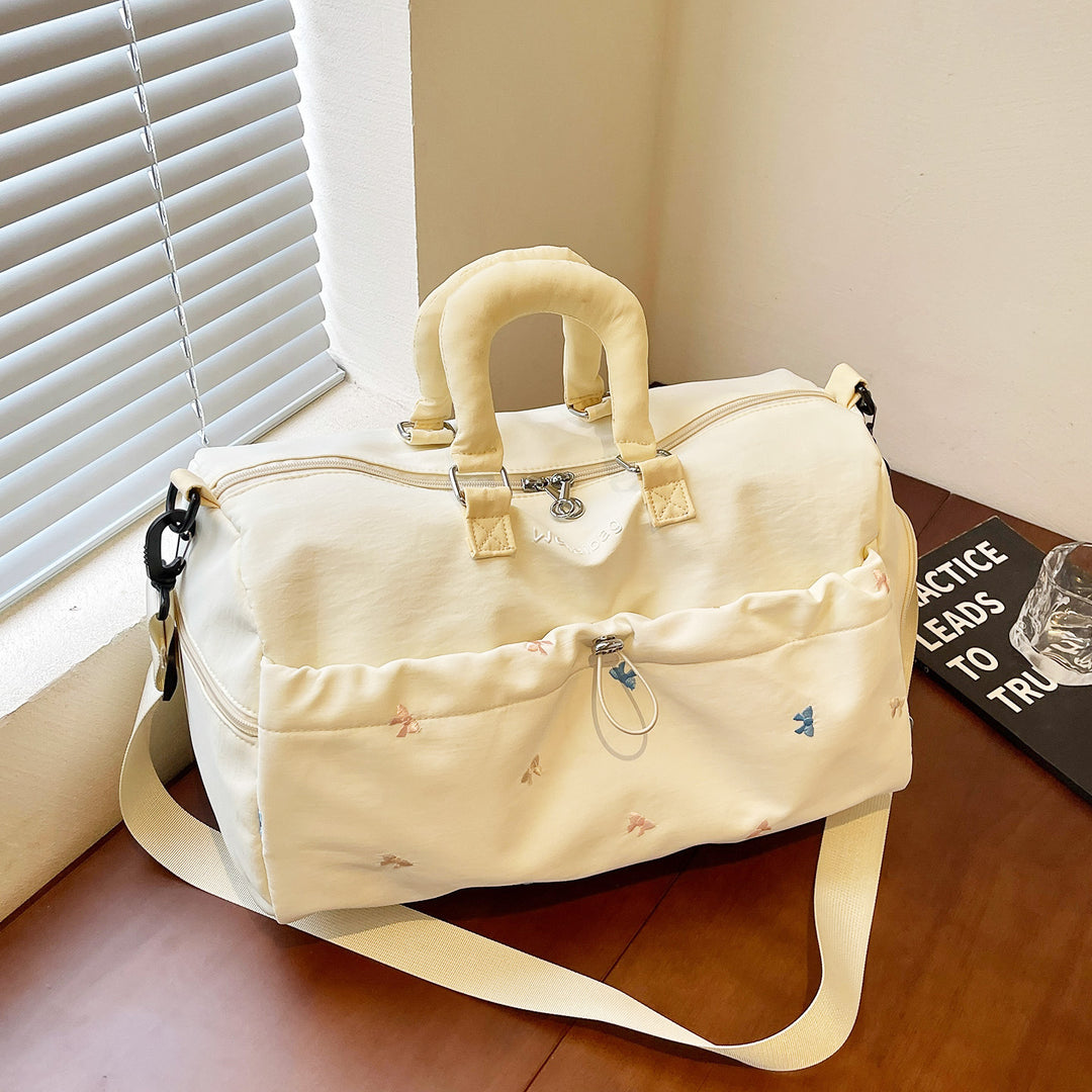 Multifunctional Embroidered Duffel Bag Bowlift