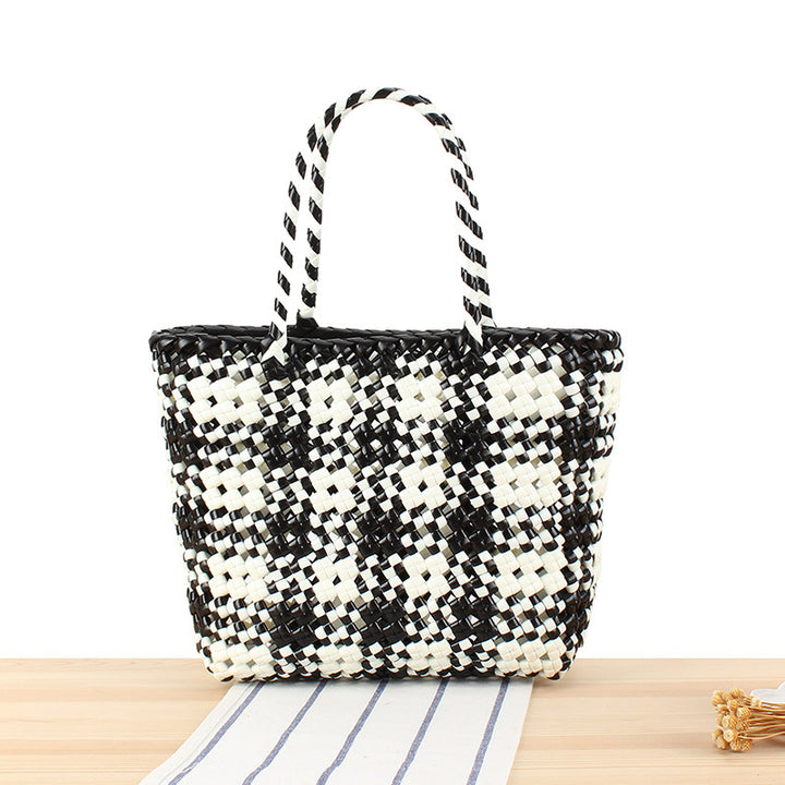 Large Tote Bag Made of Woven Material Bowlift