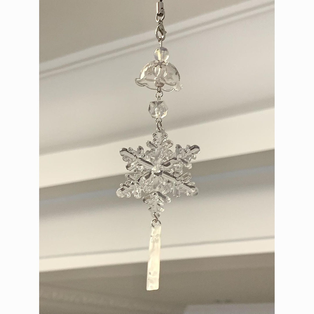 Decorative Crystal Snowflake Pendant Bowlift