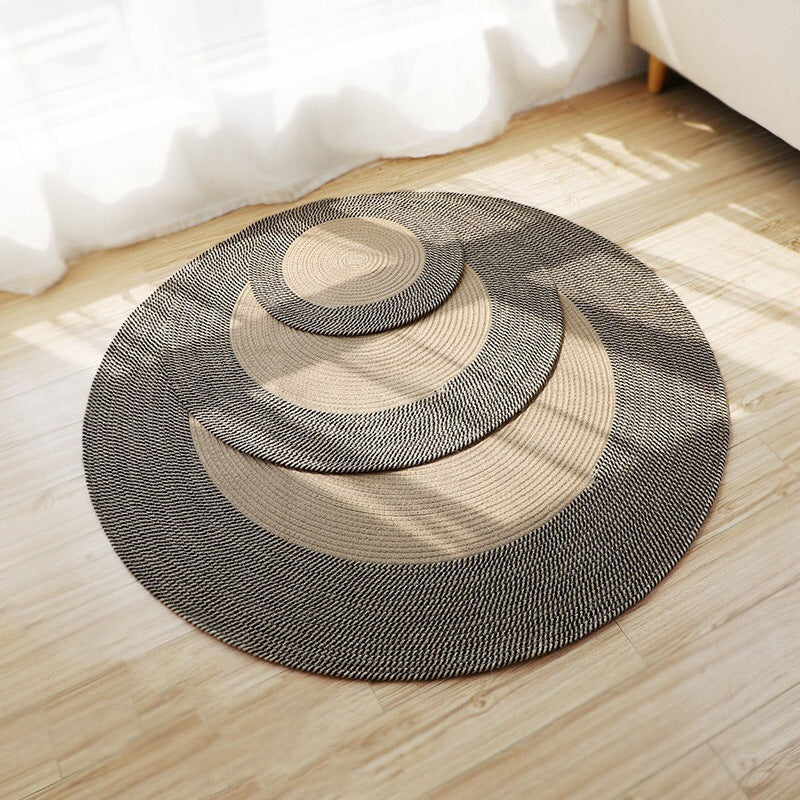Round Jute Rug with Fringes Bowlift