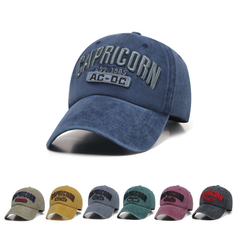 Men's Embroidered Cotton Baseball Cap Bowlift