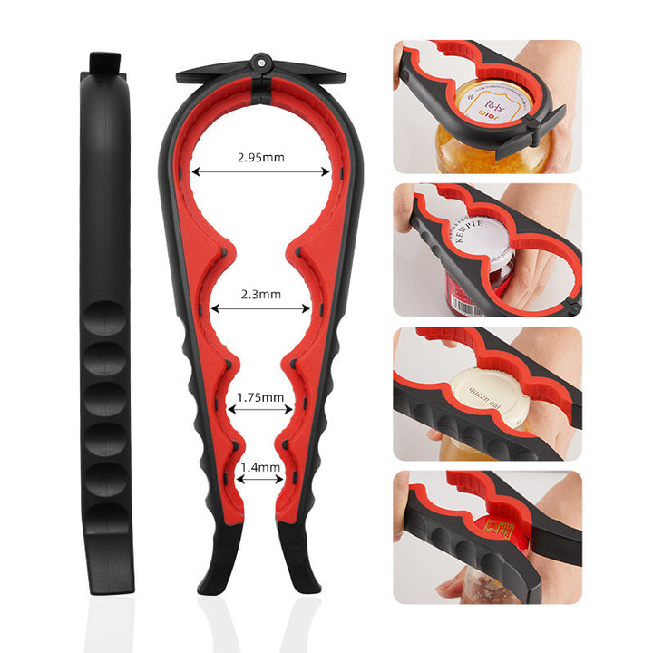 Multifunctional kitchen helper with integrated bottle opener function Bowlift