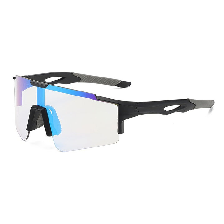 Unisex nan sporty polarizing bike sunglasses with a one-piece visor and non-slip temples Bowlift