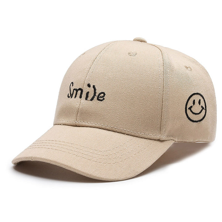 Women's Embroidered Smile Cap Bowlift