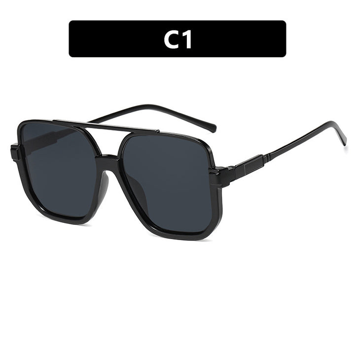 Women's trendy square sunglasses with transparent frame Bowlift