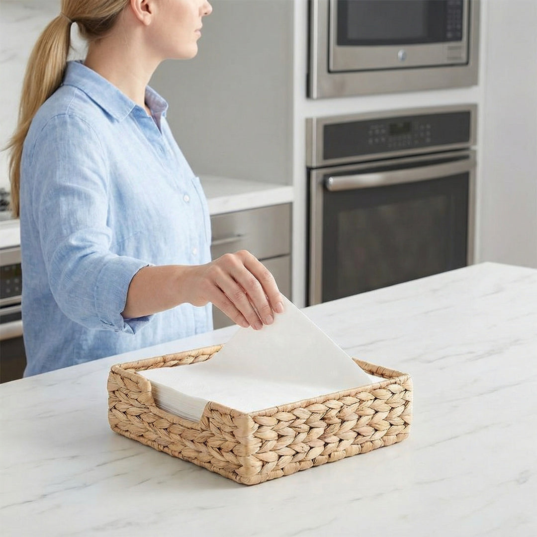 Handwoven Decorative Storage Tray Bowlift