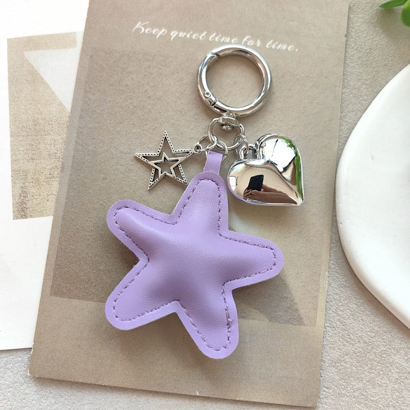 Keychain with star and heart design Bowlift